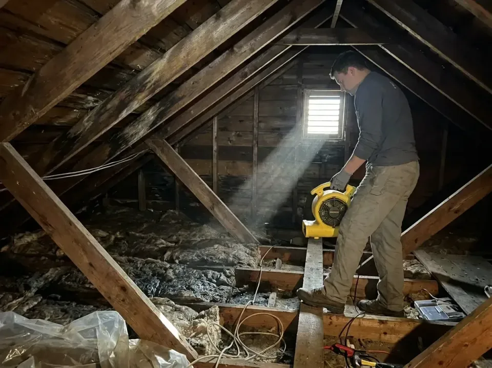 attic-water-damage-drying-proc-007 — frequently asked questions, Emergency Water Extraction & 24/7 Flood Response in Hansvil…